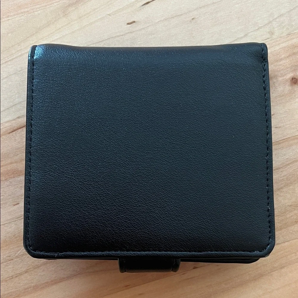 HIVE sleek black soft leather compact wallet, NWOT